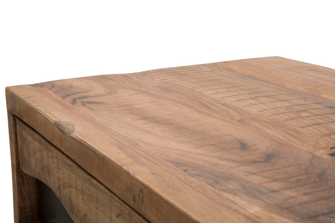 Console "Yellowstone" struttura in legno di acacia e metallo per interni