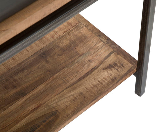 Console "Yellowstone" struttura in legno di acacia e metallo per interni