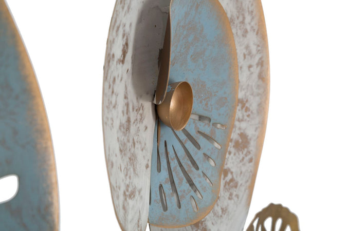 Pannello con fiori decorativi in ferro per decorazioni ambienti
