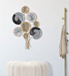 Pannello con fiori decorativi in ferro per decorazioni ambienti