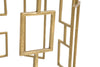Tavolinetti Cube struttura in ferro color oro ripiano in marmo per interni set da 2