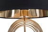 Lampada da tavolo Maxt in metallo color oro e tessuto colore nero per interni