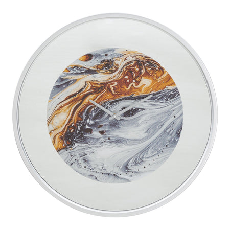 Orologio da parete in ferro con copertura in vetro per salotto e cucina