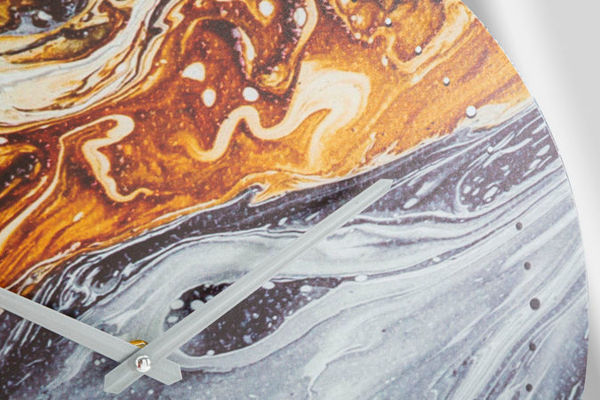 Orologio da parete in ferro con copertura in vetro per salotto e cucina