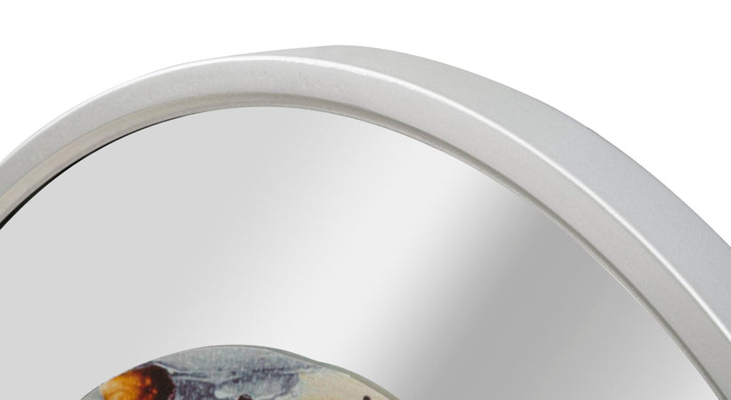 Orologio da parete in ferro con copertura in vetro per salotto e cucina