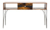 Console Mustang struttura in legno di acacia e metallo per interni