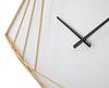 Orologio da parete a rombo in ferro color oro per salotto e cucina