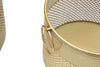 Porta vasi struttura in metallo color oro per interni set da 3