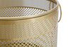 Porta vasi struttura in metallo color oro per interni set da 3