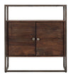 Mobiletto Burn in legno di acacia per interno 75 x 30 x 83h cm