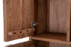 Libreria Yellowstone in legno di acacia e metallo per interno