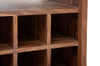 Libreria Yellowstone in legno di acacia e metallo per interno