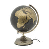 Mappamondo girevole con luce base in metallo per decorazione interni h 38 cm