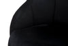 Sgabello da bar Praga in velluto gambe in metallo color nero e oro per interni