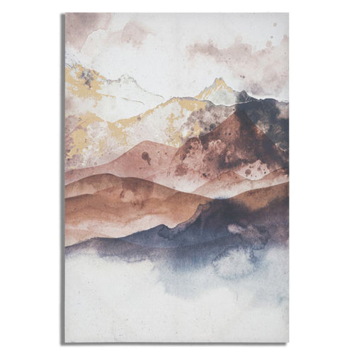 Stampa su tela montagne con telaio in legno per decorazioni ambienti