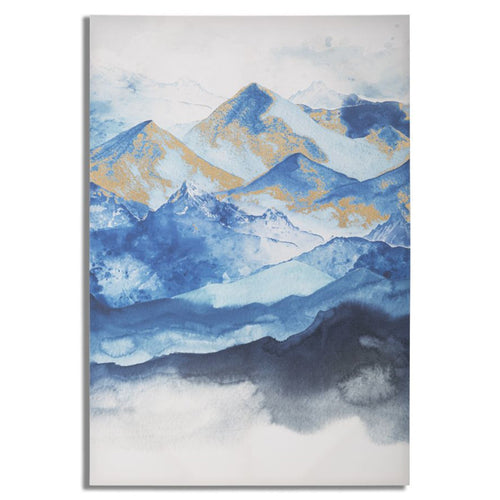 Stampa su tela montagne con telaio in legno per decorazioni ambienti