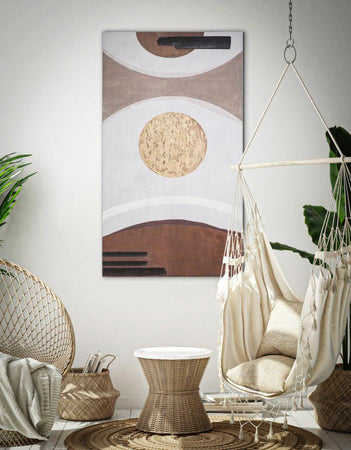 Dipinto su tela Sunry con telaio in legno per decorazioni ambienti 180 x 100 cm
