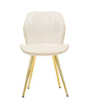 Sedia Paris in velluto con gambe in metallo color oro per interni