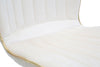 Sedia Paris in velluto con gambe in metallo color oro per interni