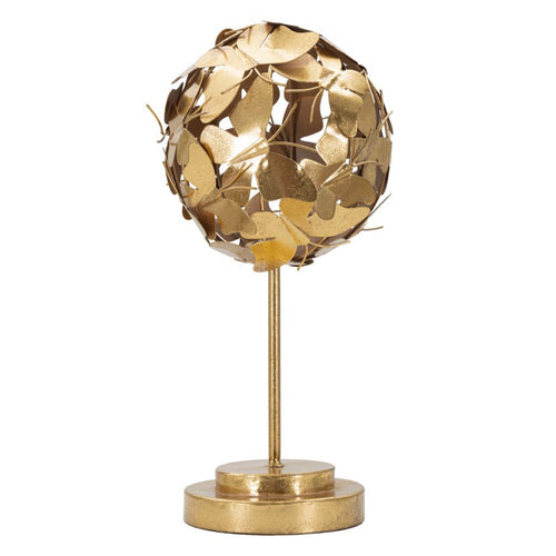 Scultura con farfalle decorative in ferro color oro con base per decorazioni ambienti