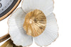 Orologio da parete con fiori e foglie decorative per salotto e cucina