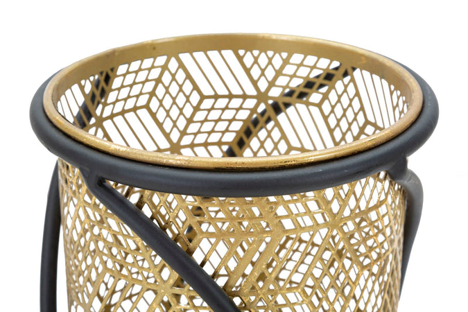 Coppia porta vasi "Curvy" con supporto in metallo per interni set da 2