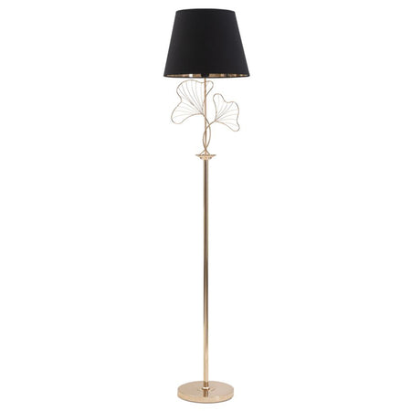 Lampada "Leaves" struttura in metallo color oro e poliestere per interni