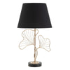 Lampada Leaves struttura in metallo color oro e poliestere per interni