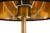 Lampada Pappagallo struttura in metallo color oro e poliestere per interni