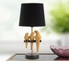 Lampada Pappagallo struttura in metallo color oro e poliestere per interni