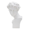 Scultura uomo romano in poliresina colore bianco per decorazioni ambienti
