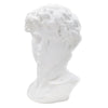 Scultura uomo romano in poliresina colore bianco per decorazioni ambienti