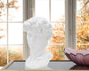 Scultura uomo romano in poliresina colore bianco per decorazioni ambienti