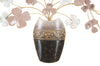 Pannello vaso decorativo con fiori in ferro per decorazioni ambienti