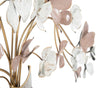 Pannello vaso decorativo con fiori in ferro per decorazioni ambienti