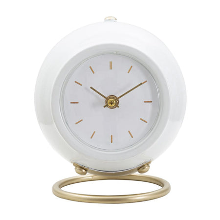 Orologio da tavolo in plastica con base in metallo per arredo