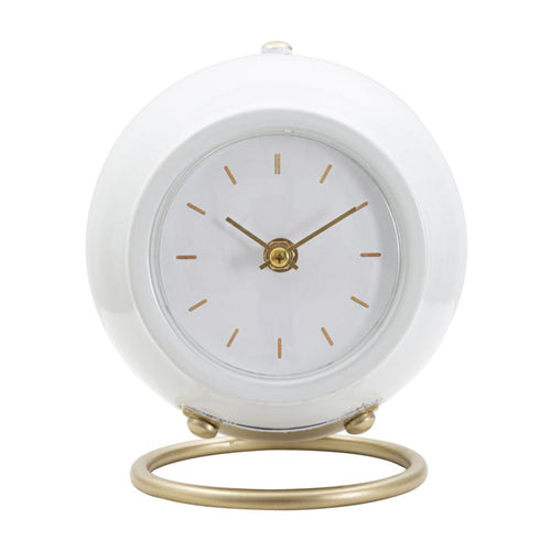 Orologio da tavolo in plastica con base in metallo per arredo