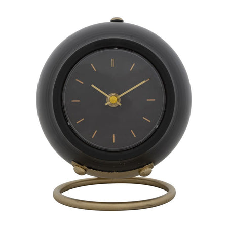 Orologio da tavolo in plastica con base in metallo per arredo
