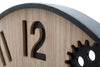 Orologio da parete con ingranaggi in ferro e legno MDF per salotto e cucina