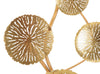 Lampada da muro Dishi struttura in metallo color oro per interni