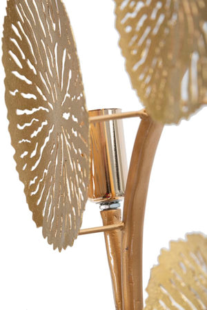 Lampada da muro "Dishi" struttura in metallo color oro per interni