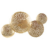 Lampada da muro Dishi struttura in metallo color oro per interni