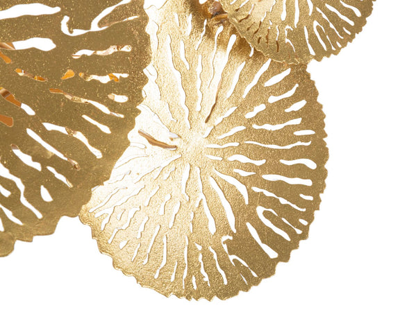 Lampada da muro "Dishi" struttura in metallo color oro per interni