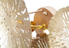 Lampada da muro Dishi struttura in metallo color oro per interni