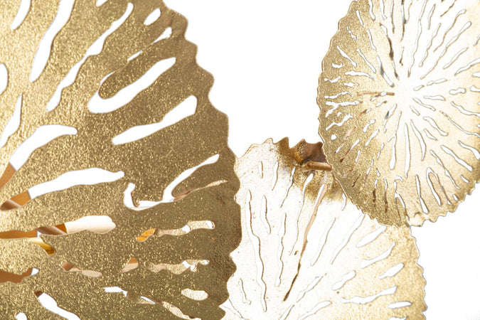 Lampada da muro "Dishi" struttura in metallo color oro per interni