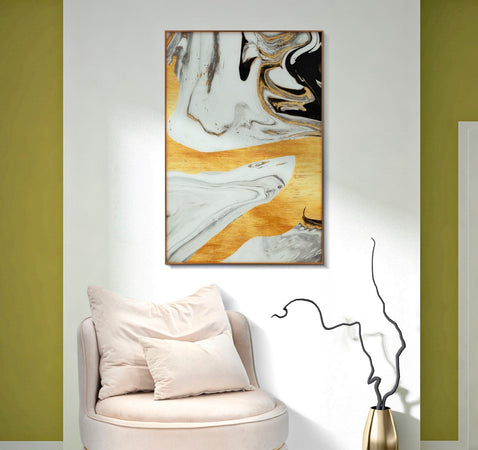 Pannello decorativo Ghostly in vetro con cornice per decorazioni ambienti