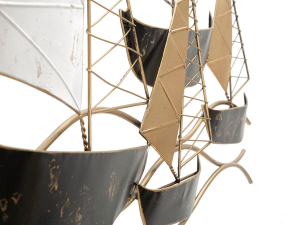 Pannello decorativo regata in ferro per decorazioni ambienti