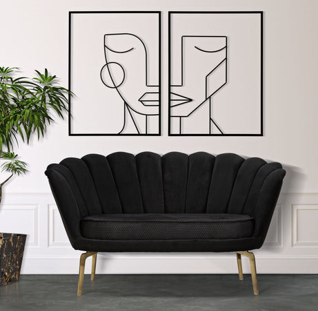Pannello decorativo coppia tribale in ferro per decorazioni ambienti set da 2