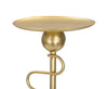 Porta candela Alid in metallo color oro per interni set da 2