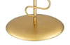 Porta candela Alid in metallo color oro per interni set da 2